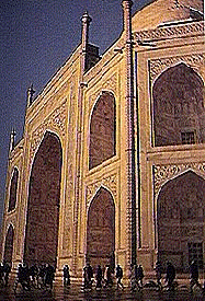 People Visit Taj Mahal Tac Mahal Which is Considered the Finest Example of  Mughal Architecture,scene from Entrance of Taj Mah Editorial Photography -  Image of visit, reflections: 206313527